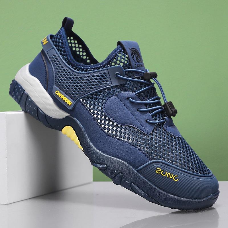 

Outdoor creek shoes men s wading shoes summer 2024 new hollow mesh sports trendy shoes men s quick-drying big mesh shoes 44
