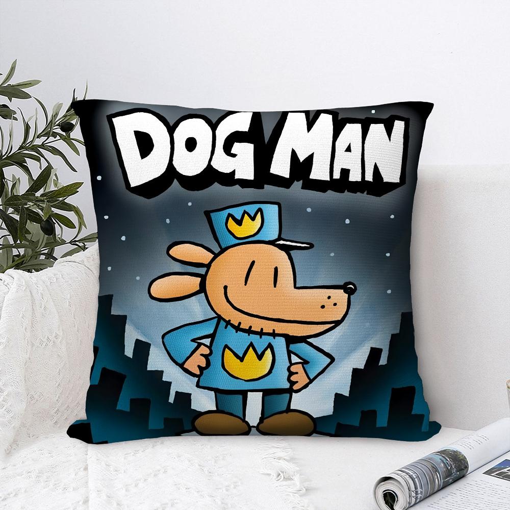 Comic Cartoon D-Dogmans Kissenbezug Sofa Dekorative Zuhause Doppelseitiger Druck Plüsch Quadratische Wurfkissenbezüge Kissen Dekor Bezug
