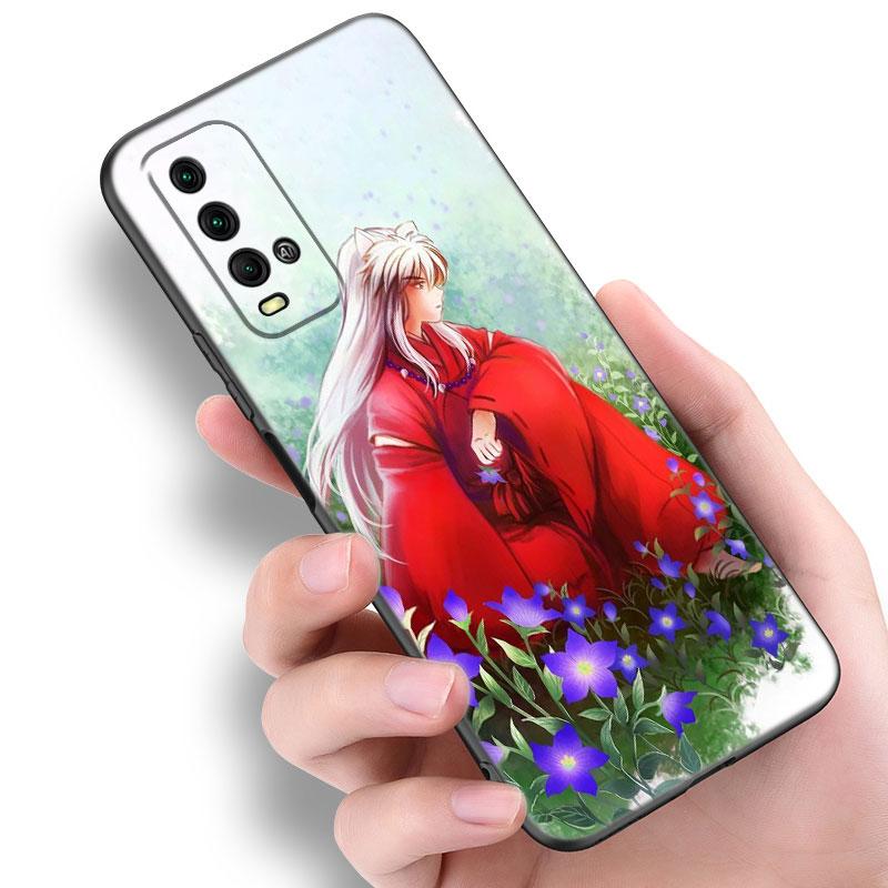 Inuyasha Sesshomaru Anime Phone Case For Xiaomi Redmi Note 5 6 9T K20 K40 K50 Pro 7A 8A 9A 9C 9i 10A 10C A1 S2 TPU Black Cover