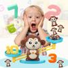 Montessori Math Toy Digital Monkey Balance Scale Educational Math Scale Number Board Game Kids Learning Toys
