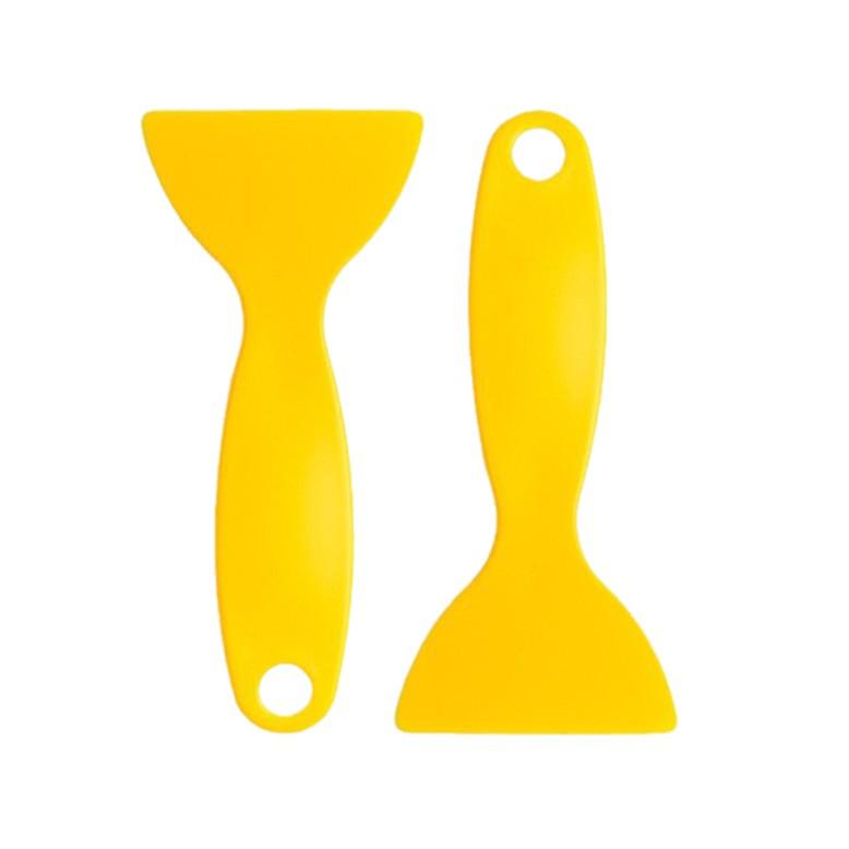 

Треугольный маленький скребок для автомобильной пленки и инструмент для чистки стекла оранжевый