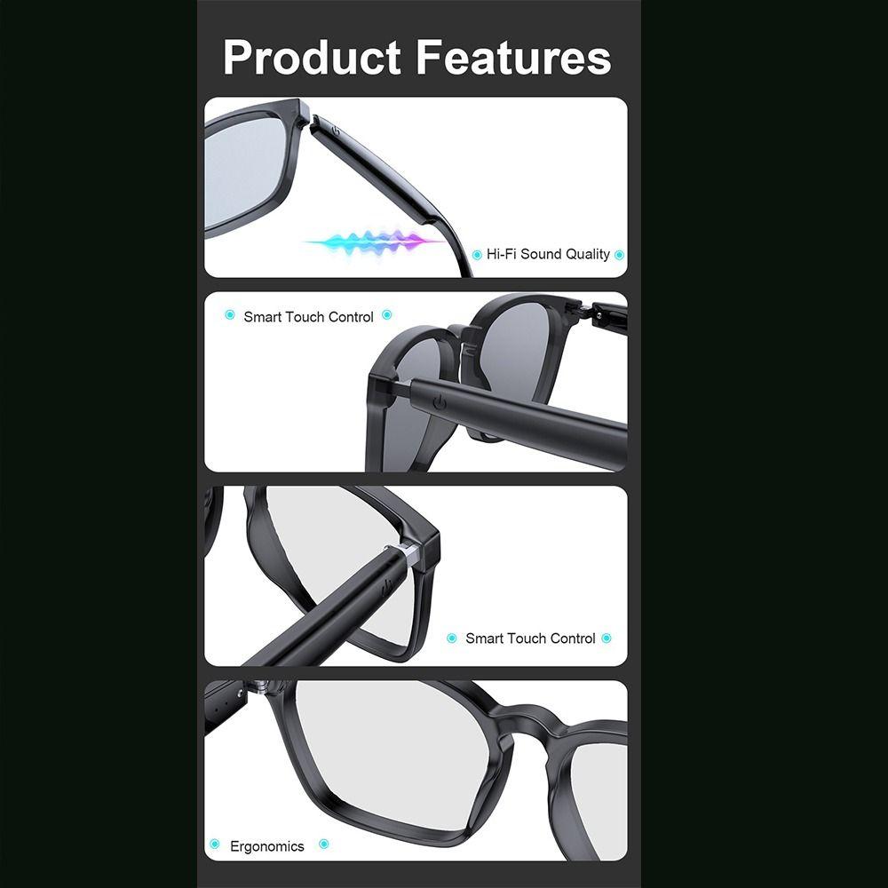 Wireless AI Translator Smart Glasses Smart AI Glasses Listening To Music