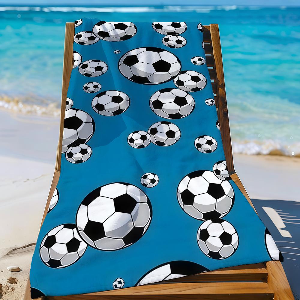 Fußball Handtuch Sport Schnelltrocknend Reise Camping Sandfest Weich Leicht Groß Strandtuch
