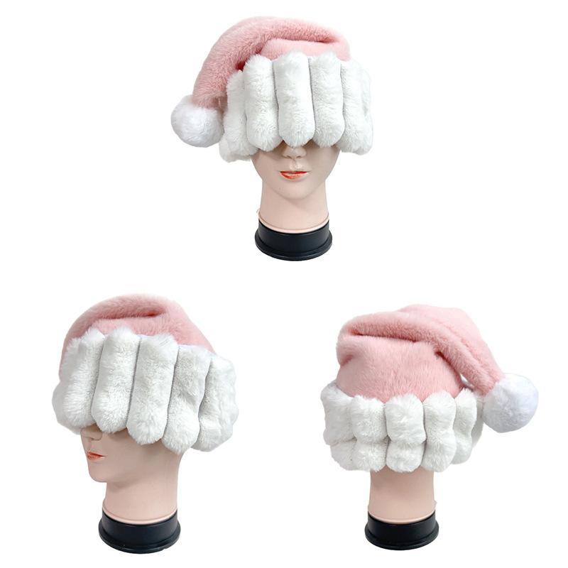 New Arrivals Plush Santa Claus Hat Smooth-Grain Fur Thickened Adult Party Christmas Hat