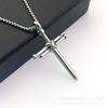 Personalisierte Halskette Schmuck Titanstahl Nagel Kreuz Edelstahl Anhänger Modeaccessoires Anhänger Pulloverkette