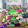 Cartoon game S-Splatoon Duvet Cover Pillowcase Bedding Set Adult Boys Girls Bedroom Decoration Children Gift Single Double Size