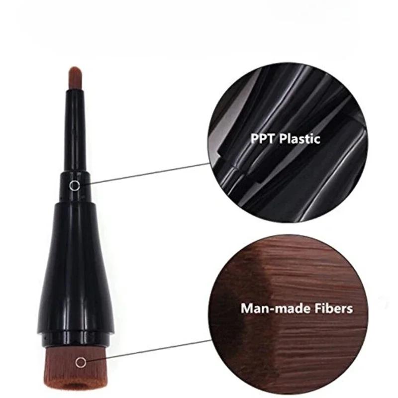 Multifunkční profesionální štětec na make-up s měkkými a snadno aplikovatelnými štětinami, pohodlný na nošení, kosmetické doplňky pro péči o pleť