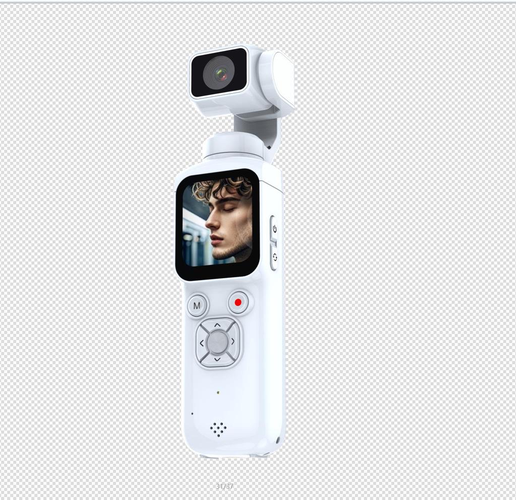 Smart Handheld Gimbal Camera with Motion Follow and Anti-Shake for Vlogging
