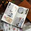 3 pcs/pack Plants flower leaves flat stickers DIY album Washi stickers Decorative Stick Labels Scrapbooking material