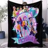K-POP Demon Hunters Flannel Throw Blanket Huntrix Tiger Soft Warm Sofa Bed Cover Travel Camping Home Leisure for Girls Fans Gift