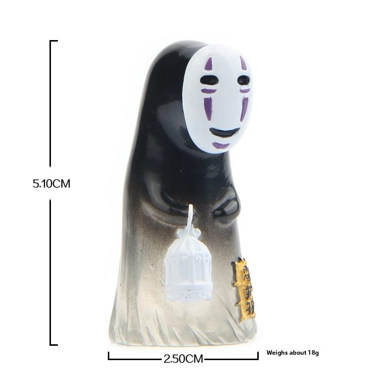 Face Man No Handheld Umbrella Lamp Birdcage Money Bag Mini Model Ornament