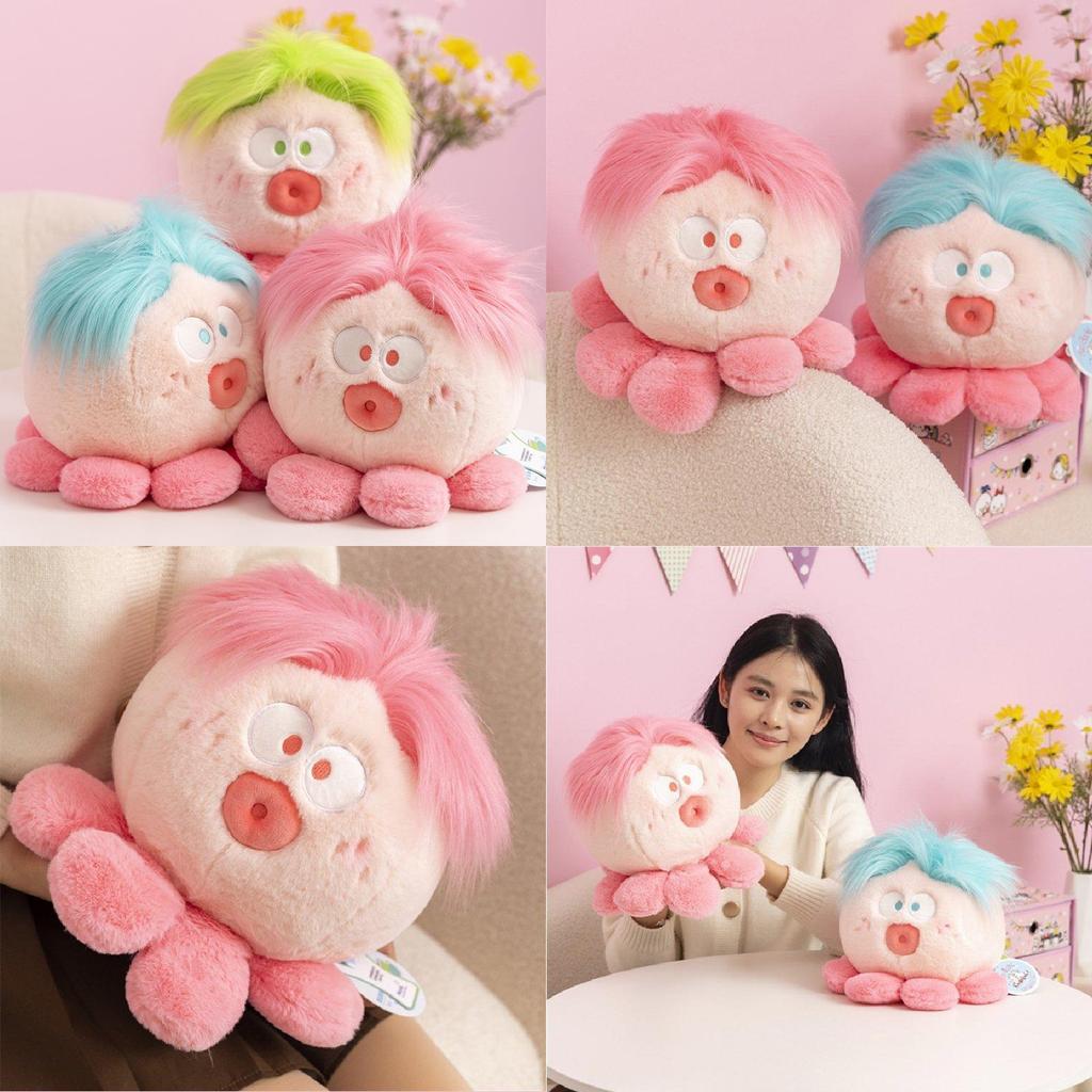 Cute Plush Octopus Doll Adorable Soft Toy With Colorful Design And Comfortable Filling