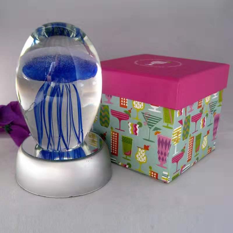 Minimalist Luminous Jellyfish Glass Ornaments