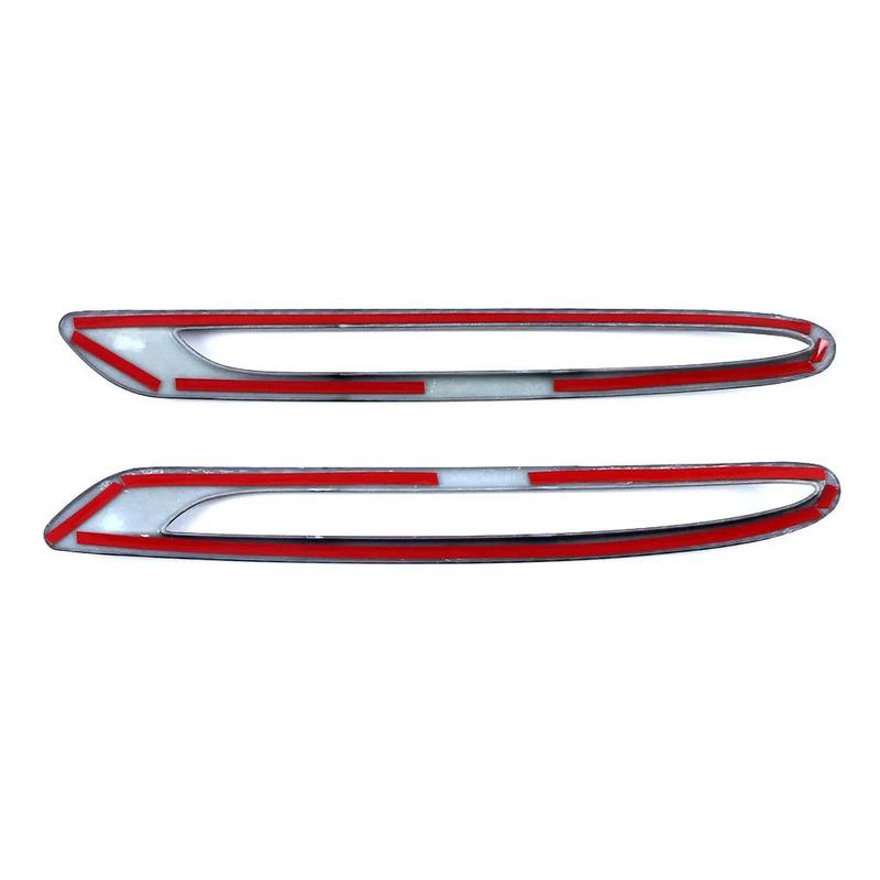 For Mercedes Benz C-Class W206 2024 2025 Carbon Fiber Exterior Rear Chrome Frame Cover Trim Refit Parts