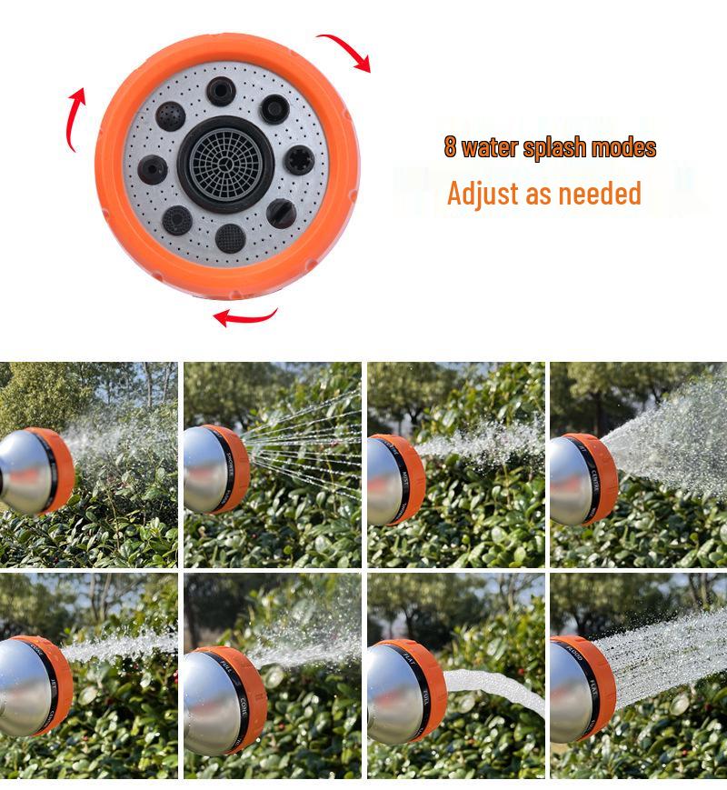 Push-Pull 8-Function Foam Water Sprayer & High-Pressure Car Wash Gun E18