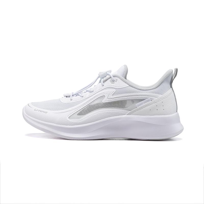 Li Ning YOUNG Cicada 4 LI NING CLOUD Low top Kids Lifestyle Shoes White Gray Unisex YKCU056-3 34