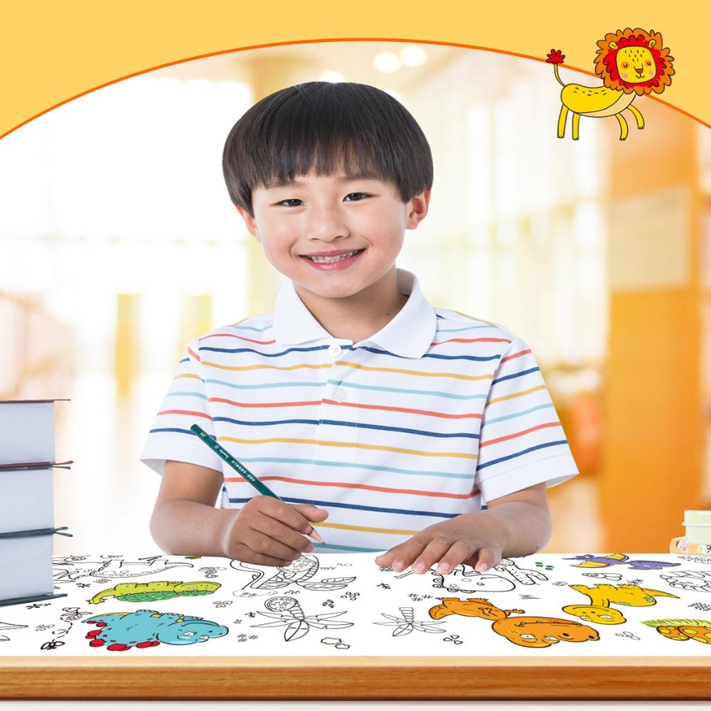 

6 тем Цветная заливка Бумага Свиток 3м DIY Игрушки для рисования Ранняя развивающая игрушка