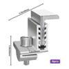 4 Packs Solar Panel Mounting Brackets Adjustable End Panel Clamp Aluminum Bracket For Solar Panel Photovoltaic Mounting