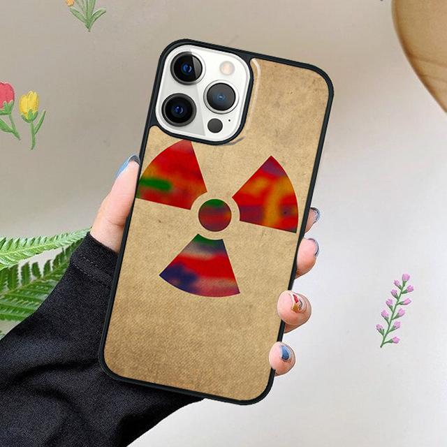 Nuclear Radiation Warning Sign Phone Case For iPhone 17 Air 15 16 11 12 13 14 Pro Max Cover For iPhone 17 Air Max Plus Fundas