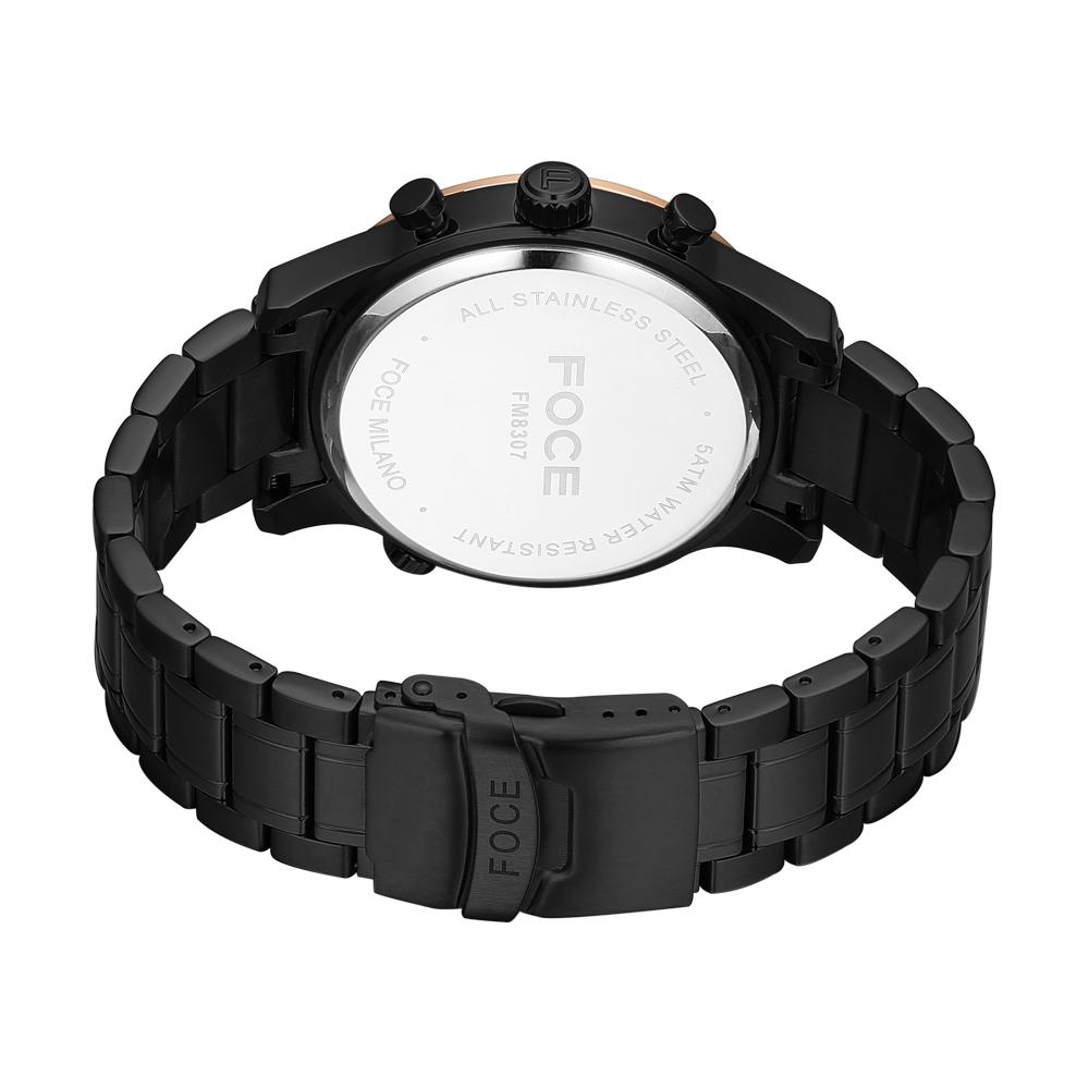 Poche 46Mm Men'S Multifunction Metal Watch Fm8307Bkg