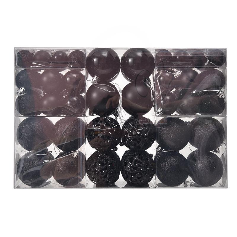 

Набор из 100 гальванизированных полых пластиковых рождественских украшений - шарики 3/4/6 см