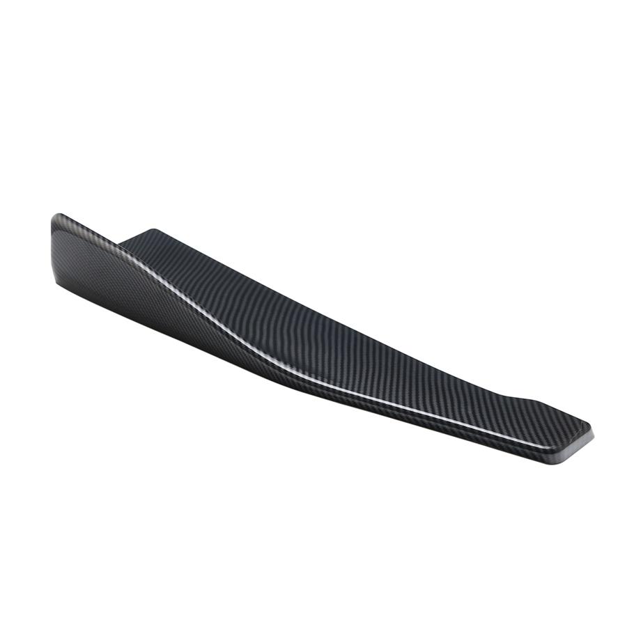 1 Pair Carbon Fiber Car Body Side Skirt Diffuser Winglet Bumper Spoiler Rear Lip