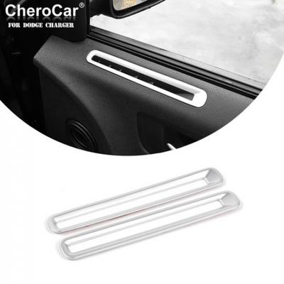 Interior Door Side Air Vent Outlet Cover Trim Decor For Dodge Charger 11+ Silver