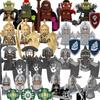 MOC Medieval Knights Orcs Building Blocks Figures Toy Military Soldiers Guard Weapons Bows Arrow Shield Armor Flags Torches T016