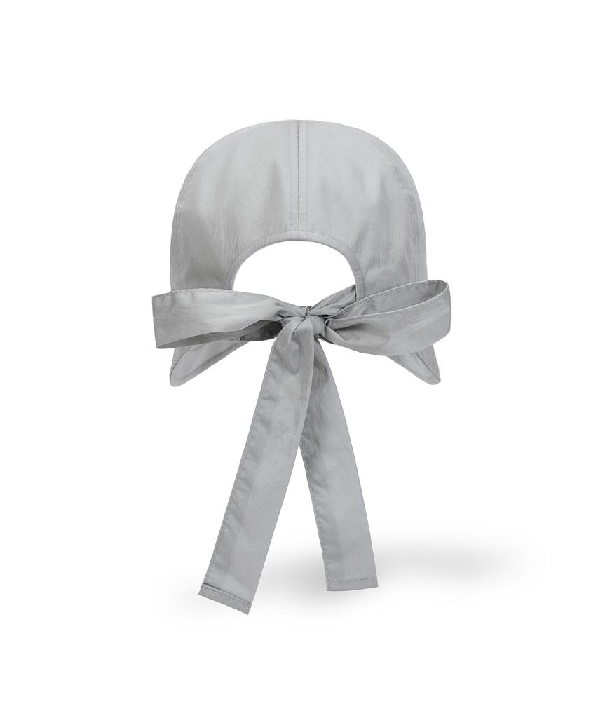 Bajal Va Studded Ribbon Bonnet Hat Grey