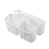 Durable Plastic Shower Basket Simple Functional Hollow Out Storage Basket Washing Basket For Bathroom/Toilet