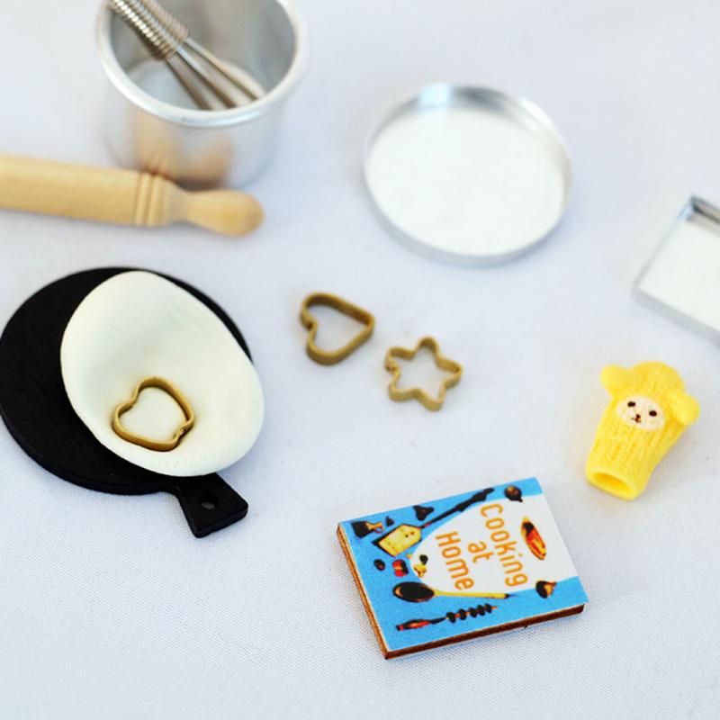 1Set Dollhouse Miniature Kitchen Cooking Model Diy Doll Furniture Accessories