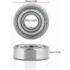 SL.GT 10pcs 696ZZ Double Shielded Steel Double Shielded Ball Bearings 6*15*5mm
