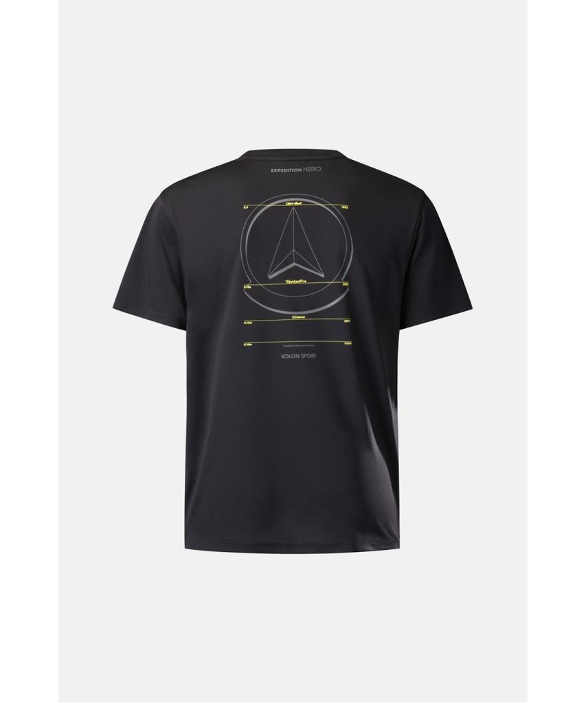 Koolongseupocheu Hero Unisex Polartec Graphic Short Sleeve Round Neck T-Shirt Jwtcx26057Blk