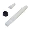 Removable Badminton Bat Handle Nylon Fiber Racket Floating Shockproof Grip Handle Kit White