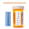 Reusable Medication Tracker & Color-Coded Reminder System Pill Organizer Attach To Vitamin Bottles Medication Schedule Tracker