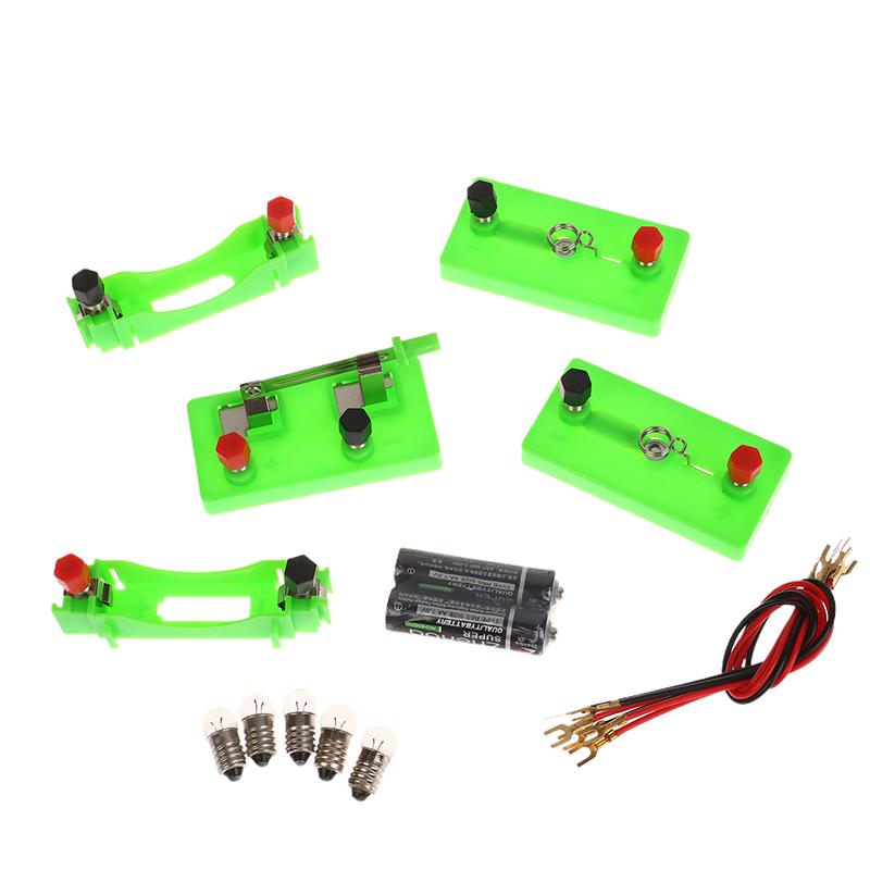 Basic Circuit Electricity Teaching Learning Kit Diy Physics Children Educational Manual Science Toys Experiment Hands-On Tools