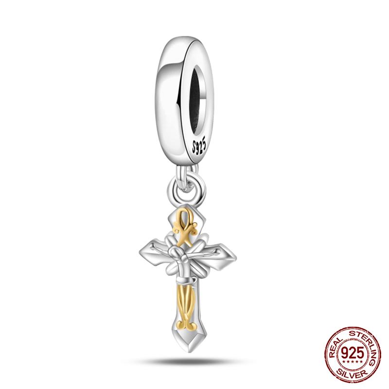 Copper Nossa Senhora Aparecida Dangle Charms Beads Fit Qikaola Original Bracelets Diy Jewelry Making For Women