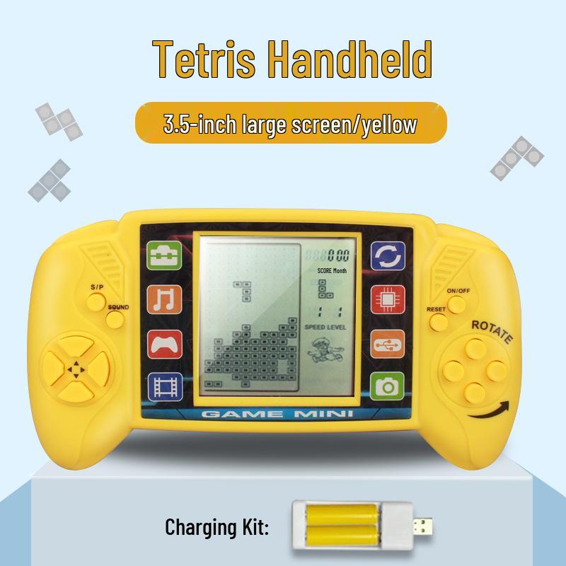 Classic Nostalgic Tetris Game Console for Children - Educational Retro Handheld Toy Gift