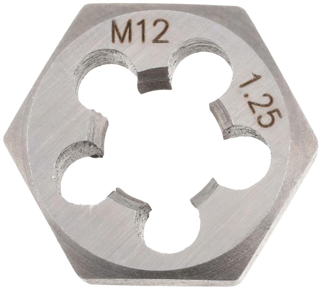Ichinen Access Gewindebohrer/Schneideisen, Sechskant-Schneideisen, M0,5 x 0,05 Zoll (12 x 1,25