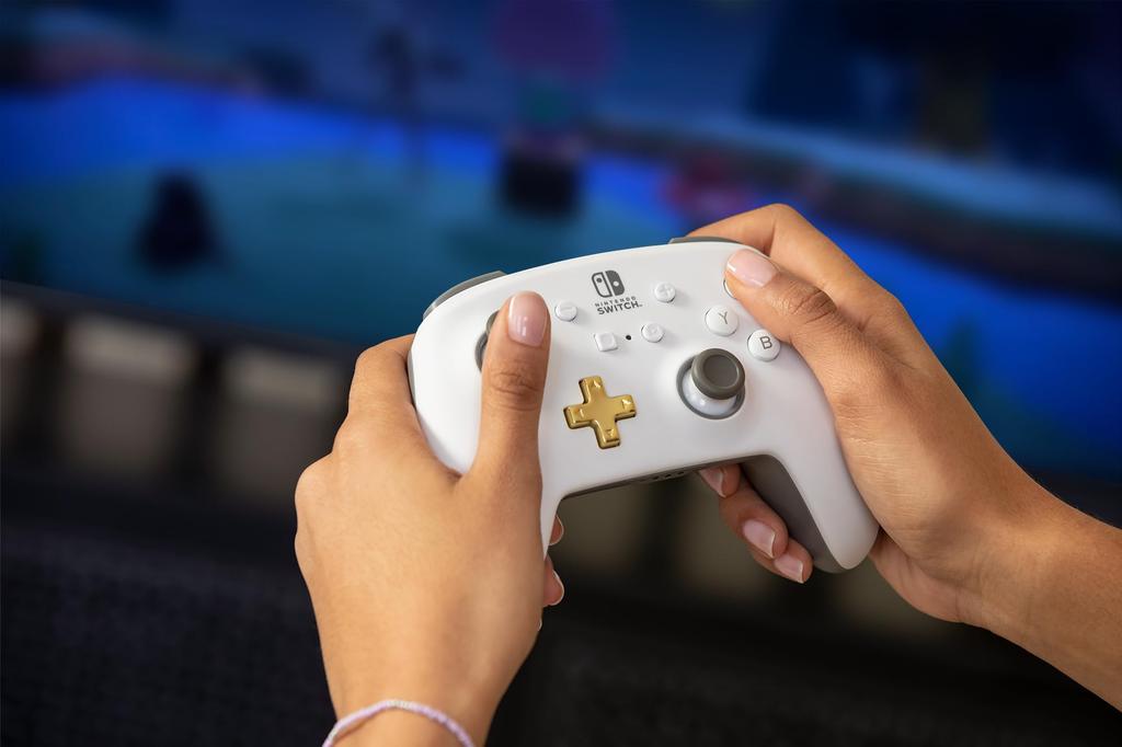 Licensed PowerA Enhanced Wireless Controller for Nintendo Switch White [Nintendo Product] - [2-Year Warranty] 1518390JP-02