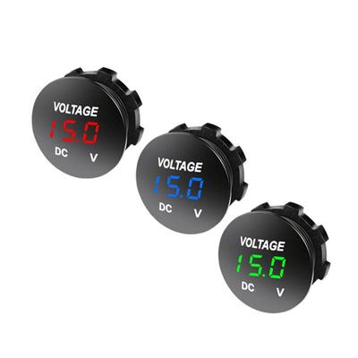 12V-24V Digital Panel Voltmeter Led Display Elektrisk Spänningsmätare Volt Tester Vattentät För Bil Motorcykel Båt ATV Truck