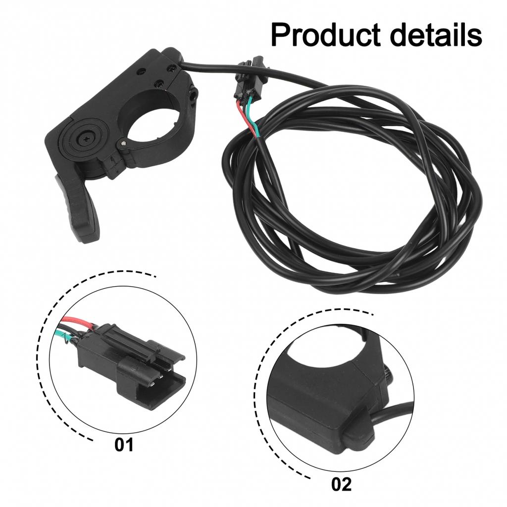 180 Cm Cord Length Electric EBike Throttle Thumb Throttle Control