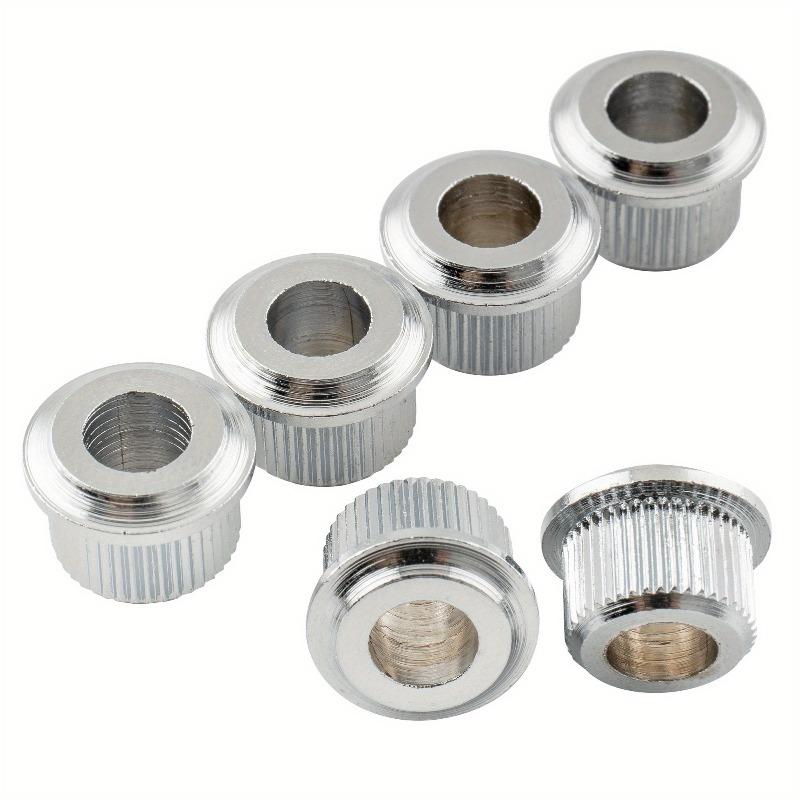 6Pcs/1set Musiclily Pro Steel Vintage/Modern 6mm To 10mm Guitar Tuner Conversion Bushings Tuning Pegs Adapter Ferrules.