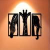 Metallväggkonstset Elefant Giraff Zebra 11,81 tum Modern Djurdekor Inomhus Utomhus Bröllop Jul Halloween Gåva Rum Heminredning