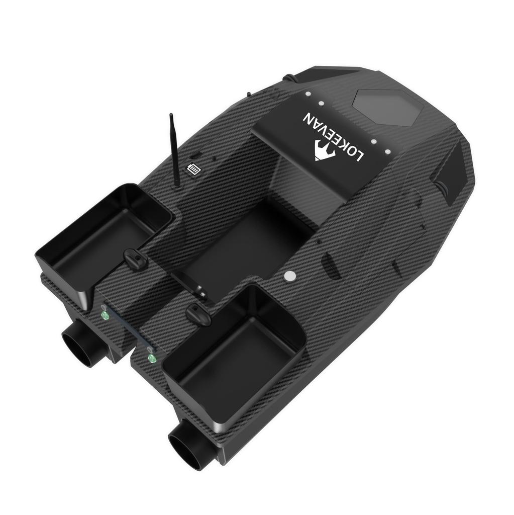 LOKEEVAN D70B  GPS Bait Boat 12V 500m range GPS + Beidou dual positioning 1.5 kg towing capacity
