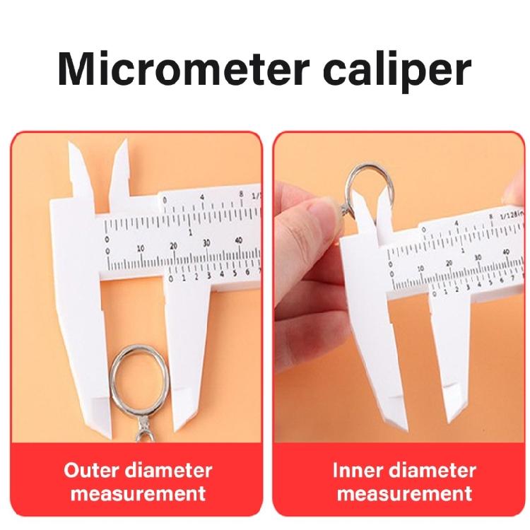 Iron Candlewax Engraving Instrument Twinned With Simple Scale Measure For Hoop Measurement