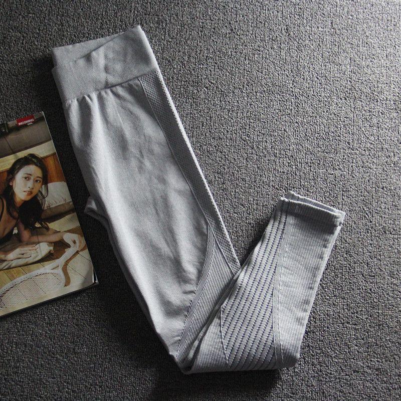 

Yoga Fashion Good Goods Thickened High Waist Breathable Fitness Pants Light Silver Gray L