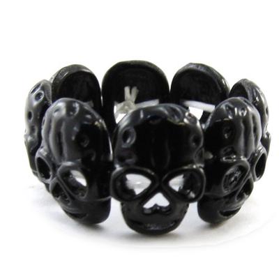 [J1701] - Black 'Skull' Ring