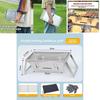 Stainless Steel Barbecue Grill With Thickened Carbon Frame For Outdoor Camping And Family Cooking