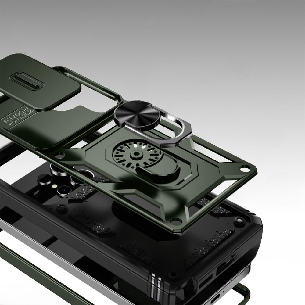 Samsung Galaxy S25 Ultra Case, KickStand Camera Lens, Dark Green
